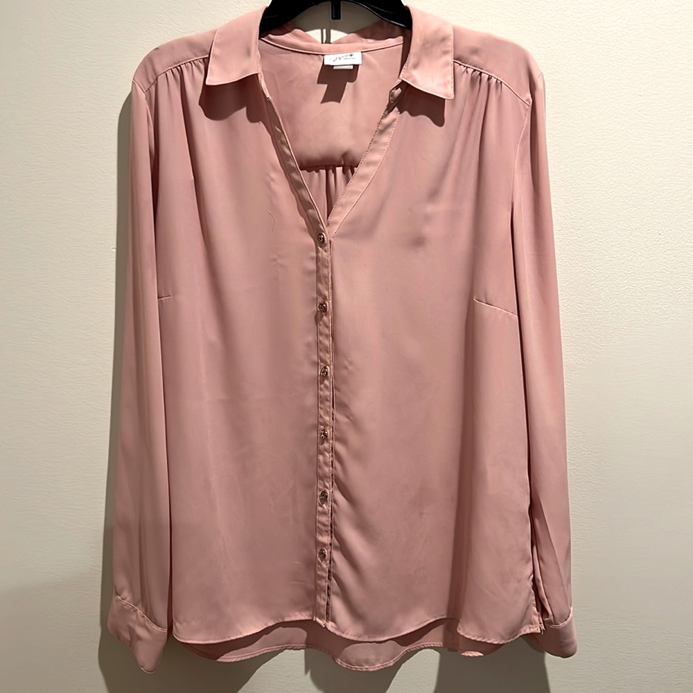 JACKLYN SMITH Women’s Blouse (Dusty Rose) (Size: XXL) EUC